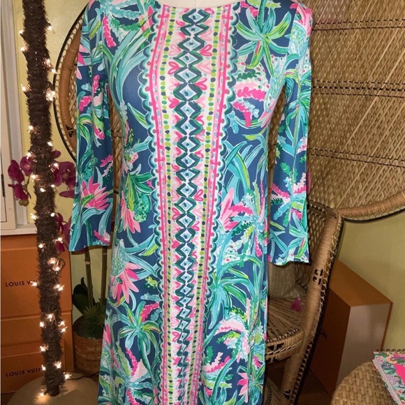 Lilly Pulitzer NWT Ophelia Dress Macaw Blue Sweet Escape $178 Size XXS, S - Picture 2 of 9